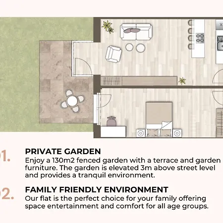 公寓 Beta - Free Garage, Air Condition, Garden, At Metro, 2nd Parking On Request 布拉格